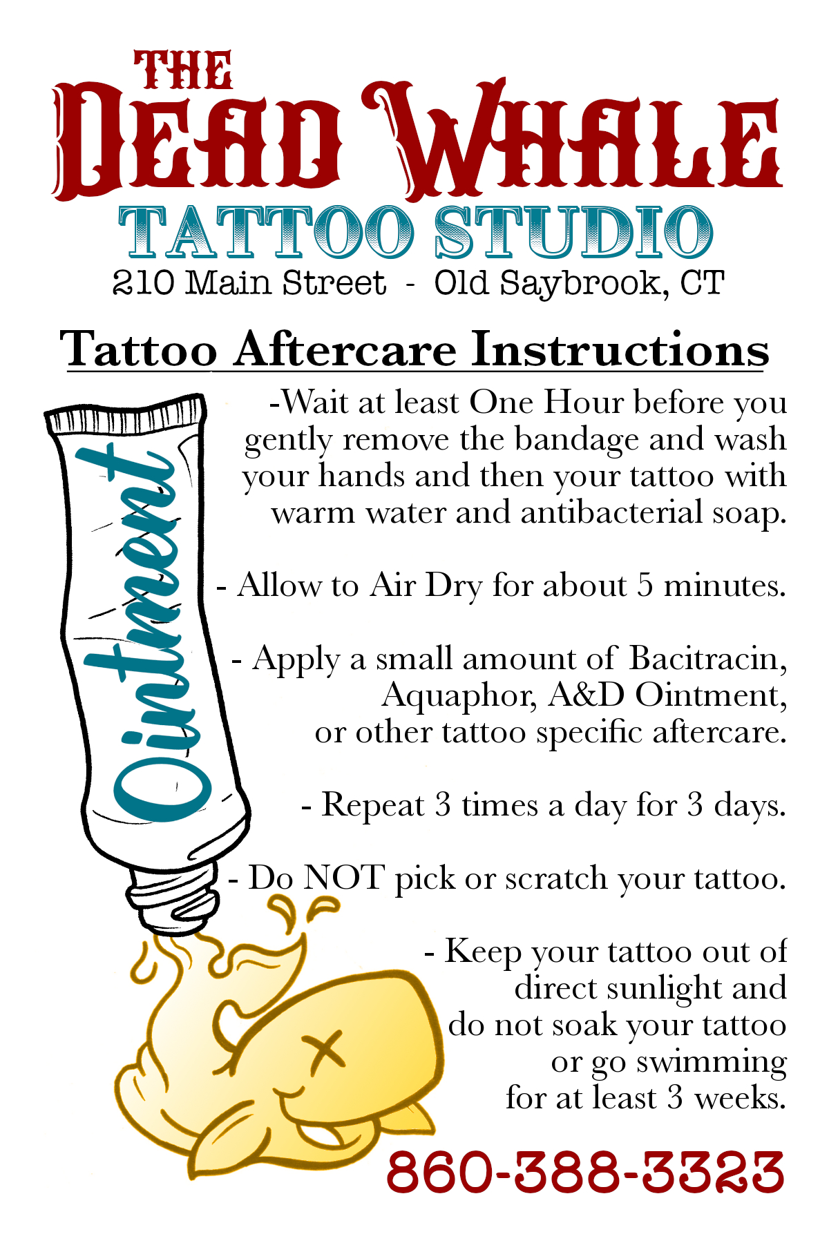 The Dead Whale Tattoo Studio 210 Main Street Old Saybrook CT